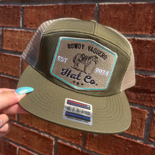 Trail Rider Cap - Olive/Tan