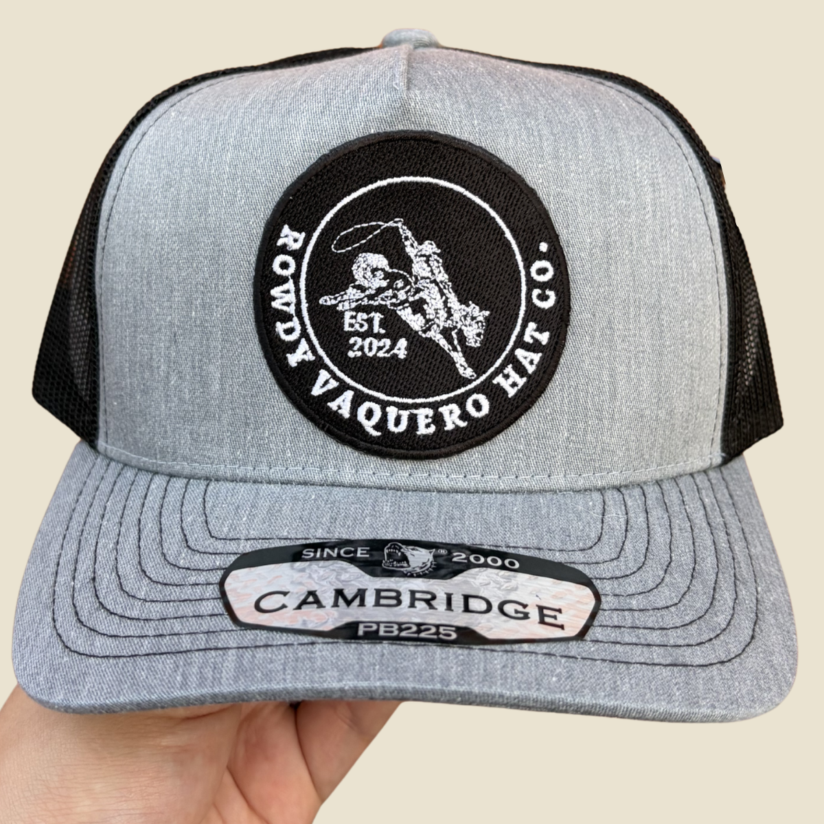Rowdy Rider Cap - Grey/Black