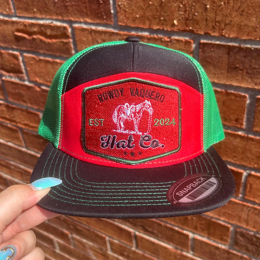 Trail Rider Cap - Green/Red