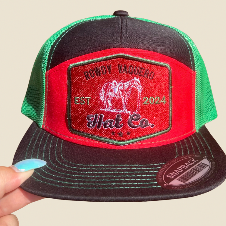 Trail Rider Cap - Green/Red