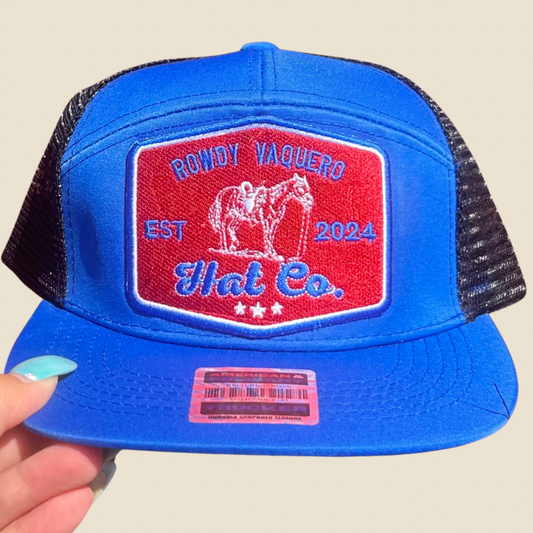 Trail Rider Cap - Blue/Red