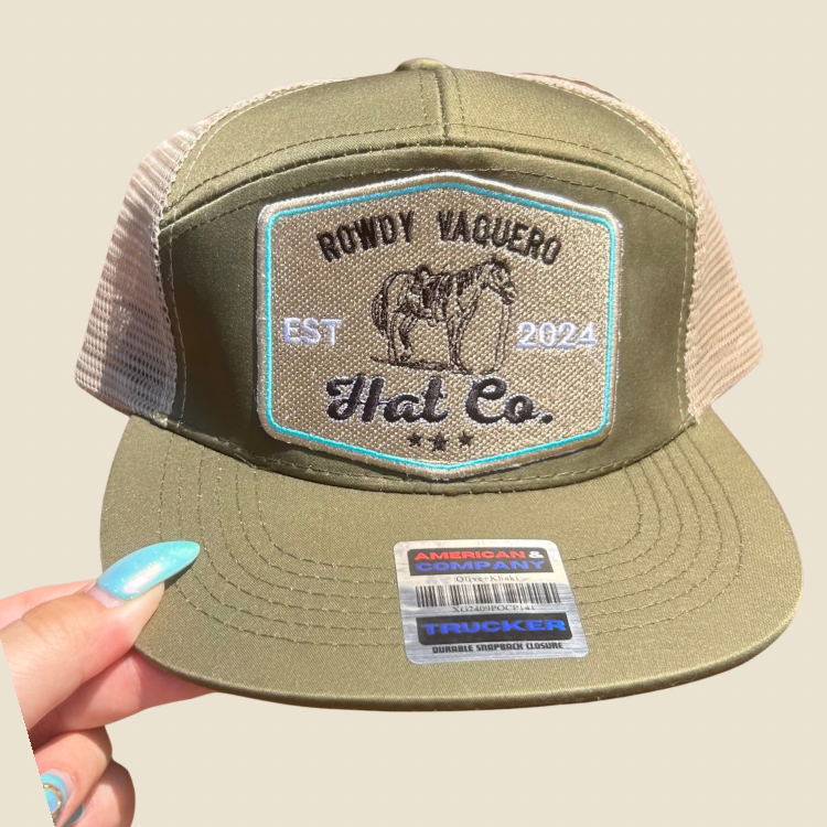 Trail Rider Cap - Olive/Tan