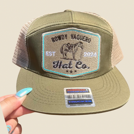 Trail Rider Cap - Olive/Tan