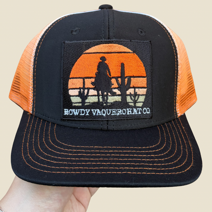 Desert Drifter Cap - Black/ Orange Gradient