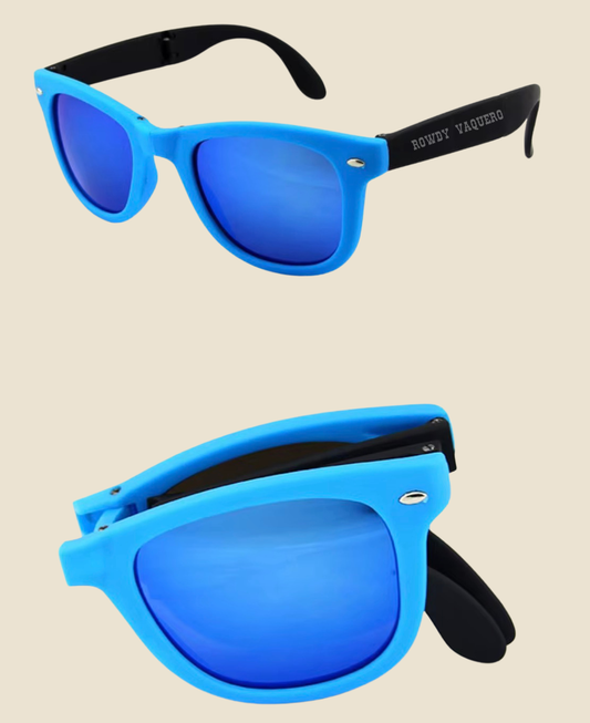 Blue/Blue Foldable Sunglasses